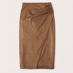 Abercrombie & Fitch suede skirt